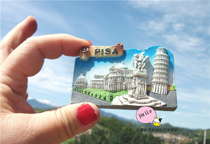 ITALIAN LOCAL FRIDGE MAGNETS PIZZA LEANING TOWER PISA LOCAL BUY TO BRING BACK EXQUISITE MODELS