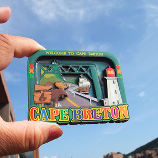 加拿大当地购买冰箱贴 BRETON 布雷顿角 木质 CAPE