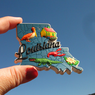 美国当地购买冰箱贴 WISCONSIN LOUIBIANA VIRGINIA NORTH DAKOTA