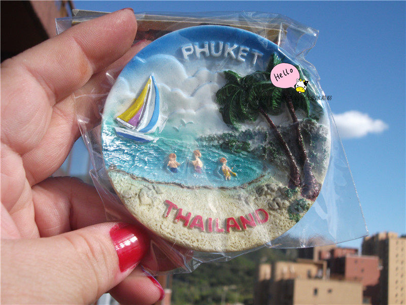 THAILAND LOCAL BUY REFRIGERATOR MAGNETS PHUKET THAILAND SEASIDE ENTERTAINMENT A VARIETY OF MODELS
