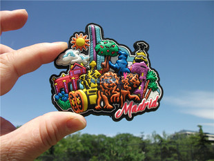 西班牙当地购买冰箱贴 马德里 MADRID小熊爬树西贝列斯 阿尔卡拉