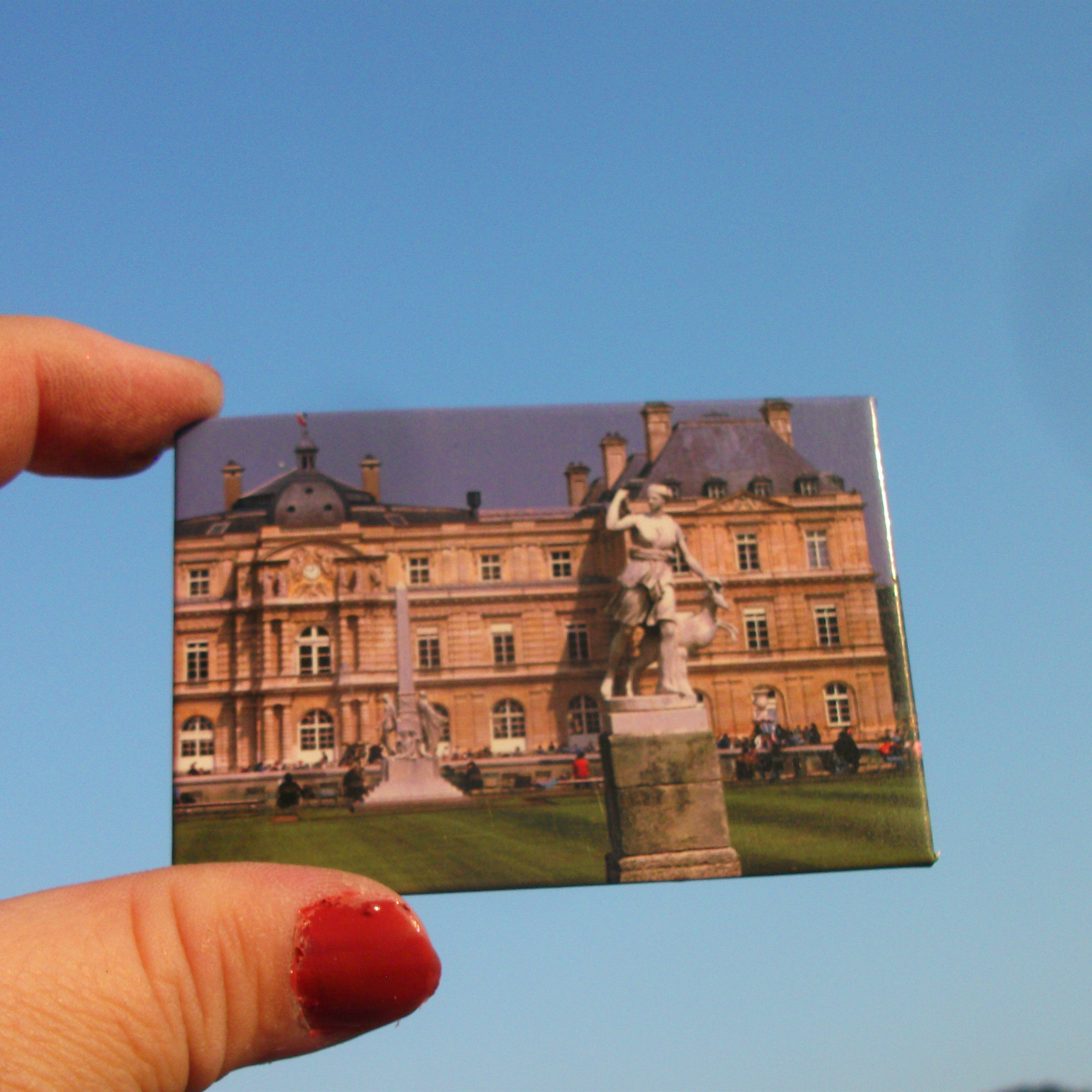 法国巴黎当地购买冰箱贴 卢森堡公园 卢森堡宫 法国参议院