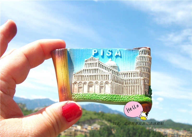 ITALIAN LOCAL FRIDGE MAGNETS PIZZA LEANING TOWER PISA LOCAL BUY TO BRING BACK EXQUISITE MODELS