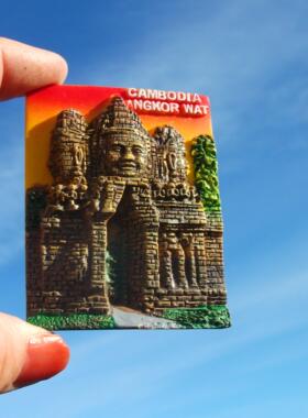 柬埔寨当地购买冰箱贴 吴哥窟 多款 永恒的微笑 CAMBODIA 纪念品
