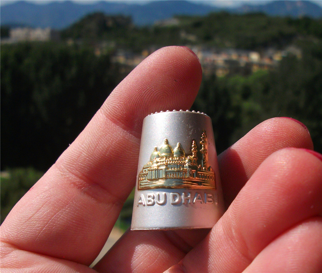 阿联酋当地购买纪念品 金属 顶针  阿布扎比 多款 ABU DHABI