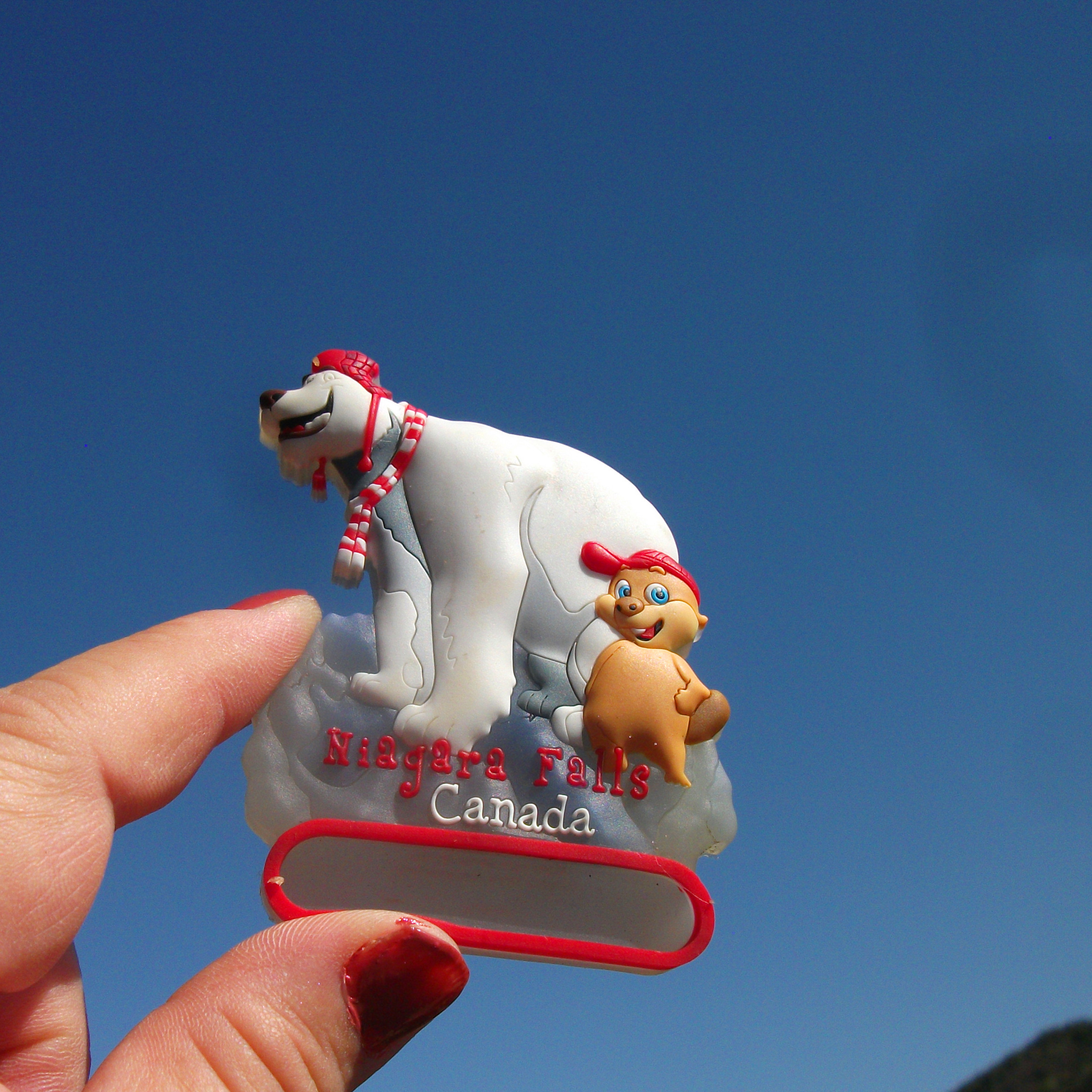 加拿大当地购买冰箱贴 尼亚加拉瀑布 NIAGARA FALLS 大白熊多款