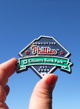 美国当地购买冰箱贴 费城人队 HOME OF THE Phillies