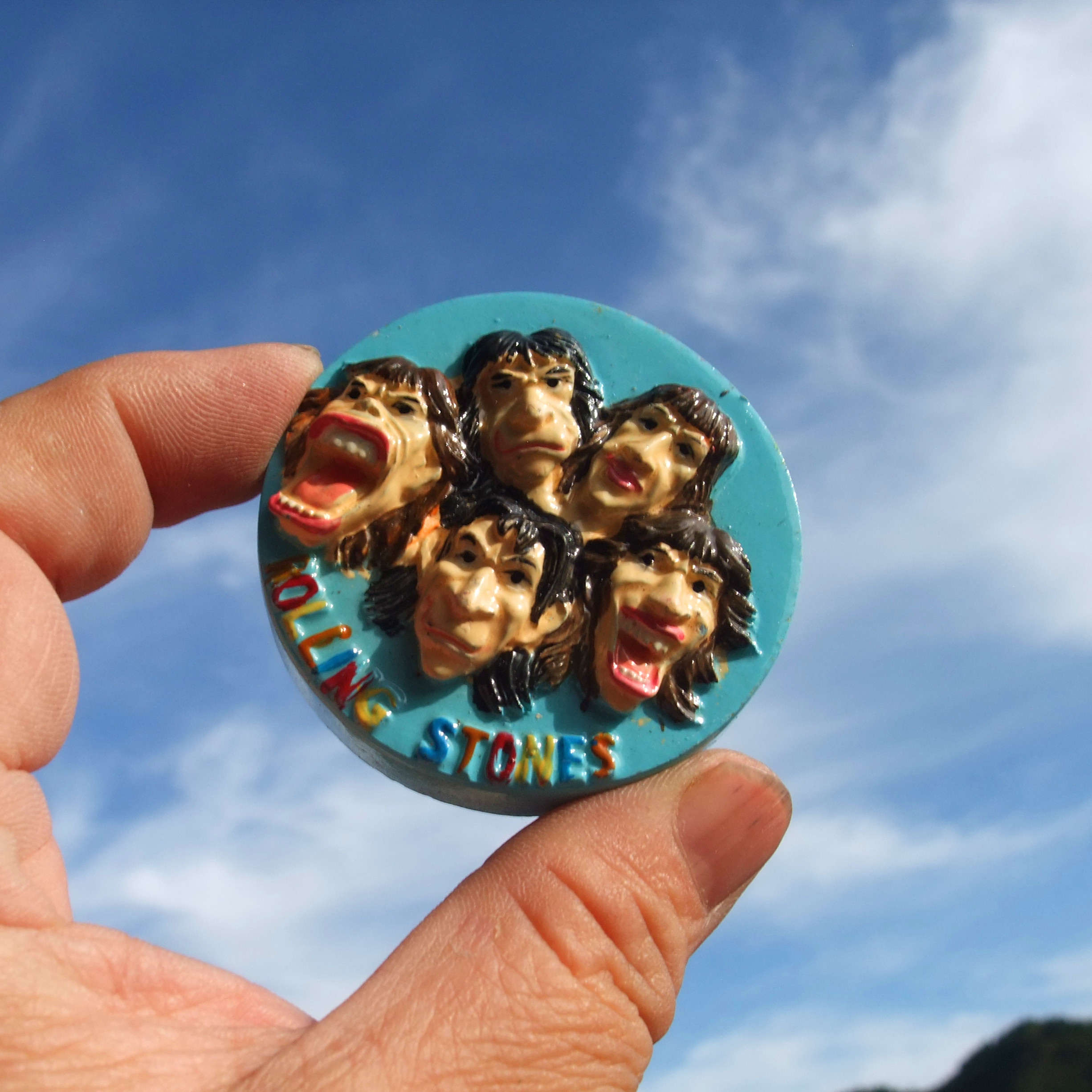 英国当地购买冰箱贴 英国乐队‌ 滚石乐队Rolling Stones Q版