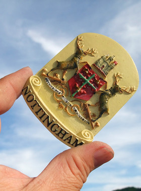 英国当地购买冰箱贴 诺丁汉 NOTTINGHAM