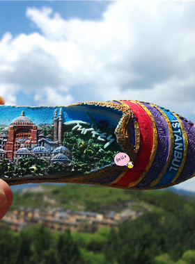 土耳其当地购买冰箱贴 Turkey 特色 鞋形  索菲亚 多款MARMARIS