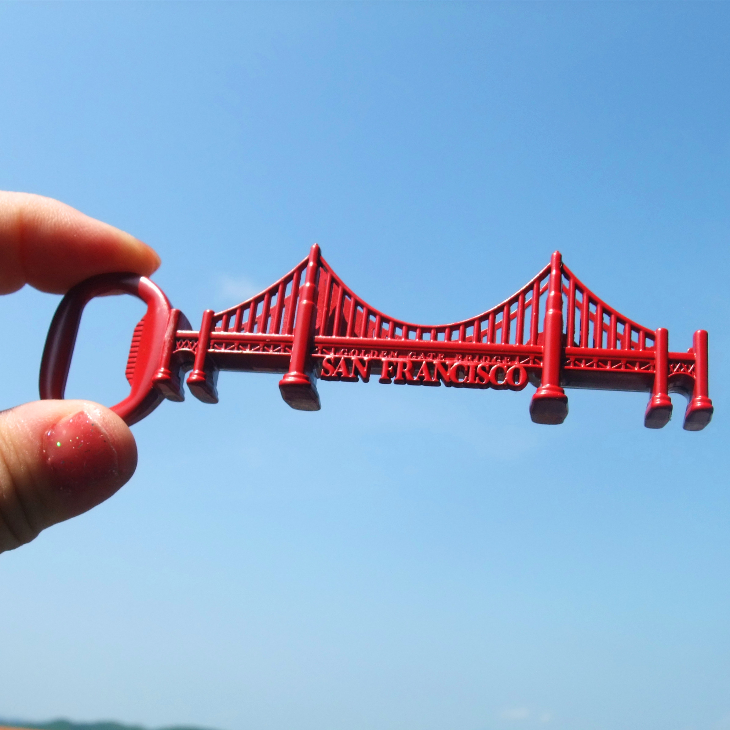 美国当地冰箱贴 瓶起子 便签架 旧金山金门大桥  San Francisco