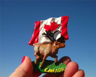 加拿大当地冰箱贴 CANADA MOOSE和 经典贴 礼物