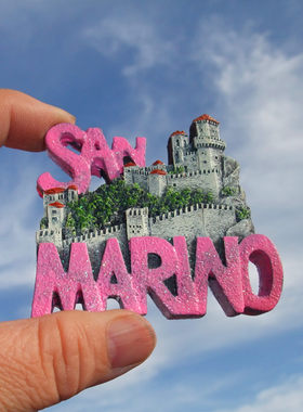 圣马力诺当地购买冰箱贴 SAN MARINO 一塔
