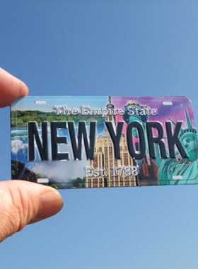 美国当地购买冰箱贴 车牌形 纽约 OHIO ARKNSAS VIRGINIA ARIZONA