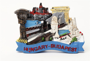 世界旅游纪念冰箱贴 匈牙利 布达佩斯 皇宫 链子桥渔人堡自由女神