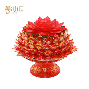 供佛莲花灯酥糖塔素食佛前供灯荷花灯寺庙神台法会闽南潮汕拜妈祖