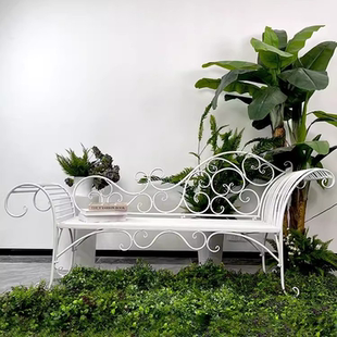 欧式铁艺贵妃椅现代简约沙发椅田园躺椅 婚庆道具婚纱拍摄美人榻