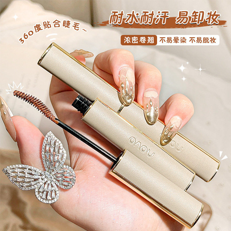 NOVO自然纤长卷翘睫毛膏女速干持久定型防水防汗不易晕染根根分明