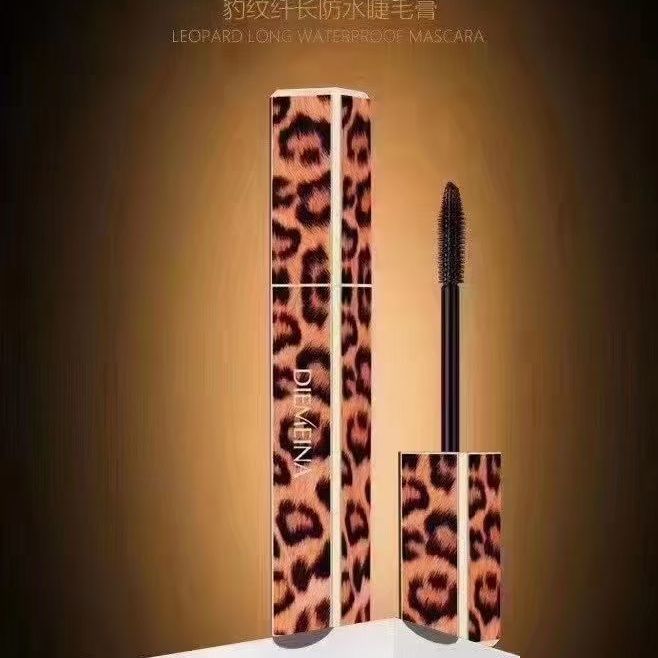蝶美娜988豹纹睫毛膏浓密拉长3卷翘纤长不晕染防水防汗不晕染懒人
