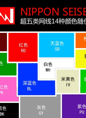 日线原装NIPPON SEISEN CAT5e超五类网线电脑网络线 百兆千兆传输