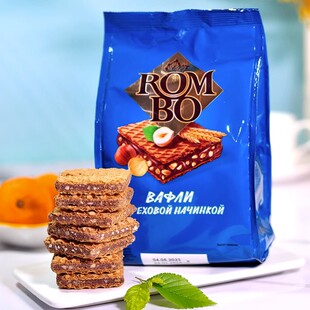 进口KDV榛子巧克力威化饼干坚果夹心纯可可脂办公零食 俄罗斯原装