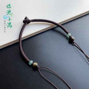 原创手工编织半成品手绳男女款质感手链绳高档红绳可绑平安扣貔貅