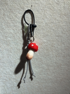 花木畦】红蘑菇羊毛毡蘑菇挂件钥匙扣包包挂件蘑菇挂饰毒蝇鹅膏菌