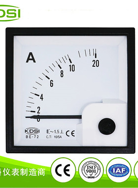 KDIS定制机械安培表BE72AC400V交直流指针电流电压表工程互感器