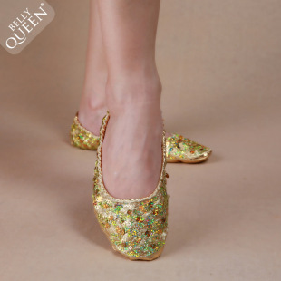 舞蹈练习鞋 大小亮片平底鞋 软底透气舞鞋 包邮 平底鞋 肚皮舞新款