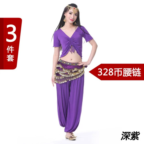 Практика, комплект для танцевального шоу, одежда для йоги, утягивающие легинсы, носки, Индия, короткий рукав