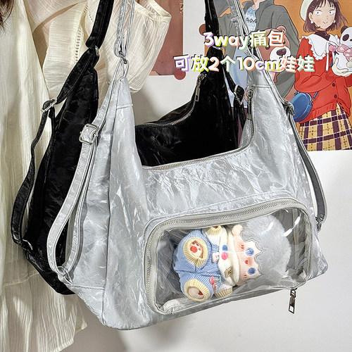 二次元少女谷子吧唧痛包