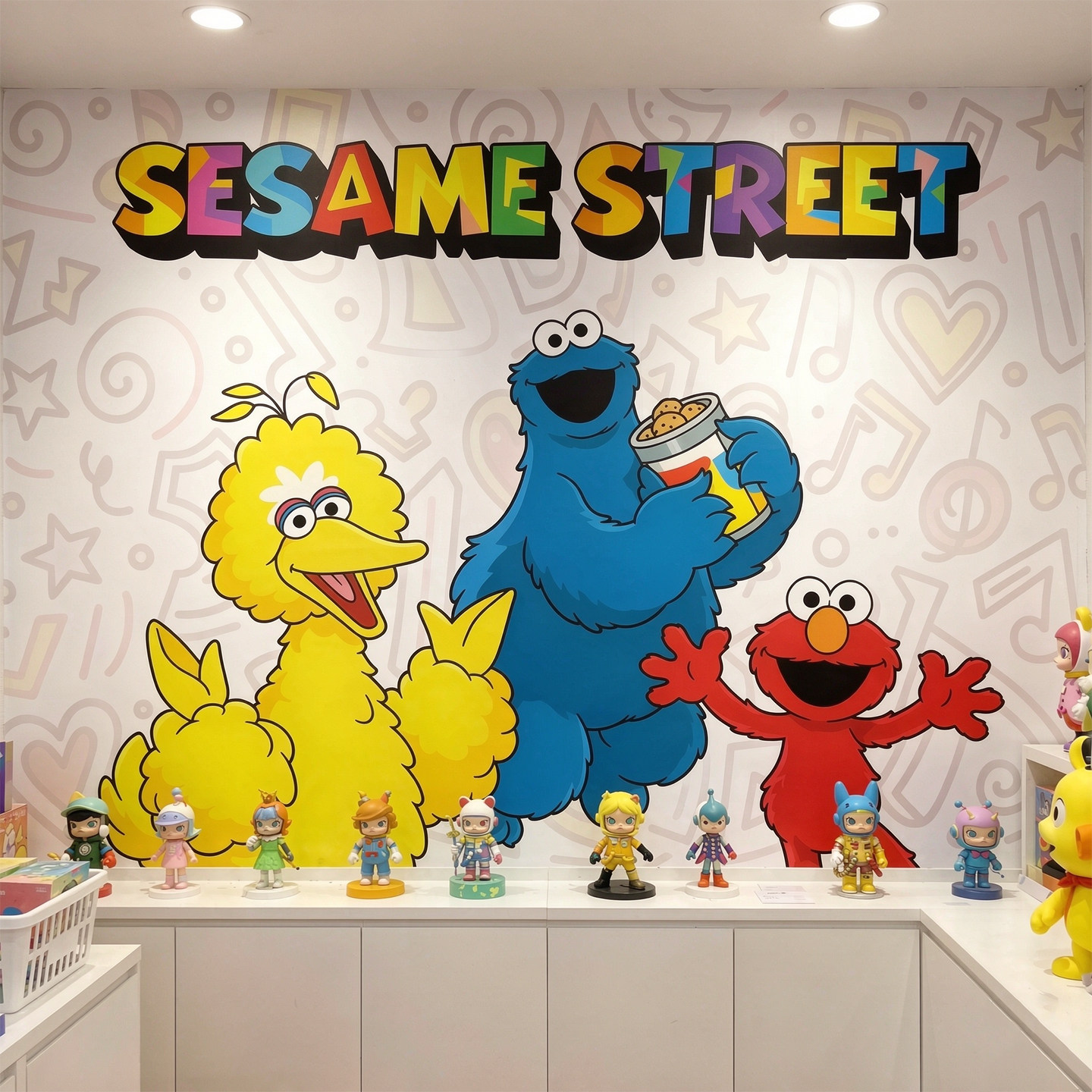 潮牌店壁画直播间装饰背景墙纸贴纸工业风自粘防水贴画涂鸦墙贴画