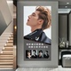 美发店自粘贴画发廊墙面装 发型海报图理发店背景墙画纸 饰贴纸男士
