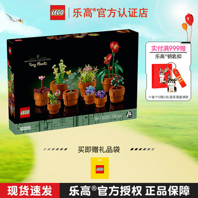 LEGO乐高创意IDEAS系列10329迷你盆栽模型益智拼装积木儿童玩具