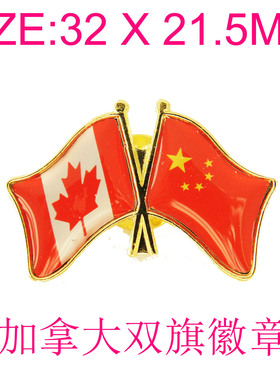 定做加拿大商务胸针徽章
