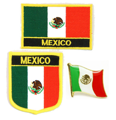 墨西哥国旗布贴刺绣徽章肩章