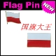 FLAG 商务会展 PIN 金属胸针 Poland 波兰 国旗徽章