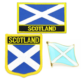 251 Scotland flag pin patch 苏格兰国旗布贴 臂章 徽章