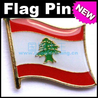 国旗黎巴嫩商务胸针徽章