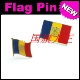 FLAG 商务会展 PIN 金属胸针 Andorra 安道尔 国旗徽章