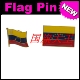 FLAG 商务会展 PIN 金属胸针 Venezuela 委内瑞拉 国旗徽章
