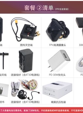 SIYI思翼HM30数字图传遥控器一体5.8g模块fpv固定翼30KM高清1080p