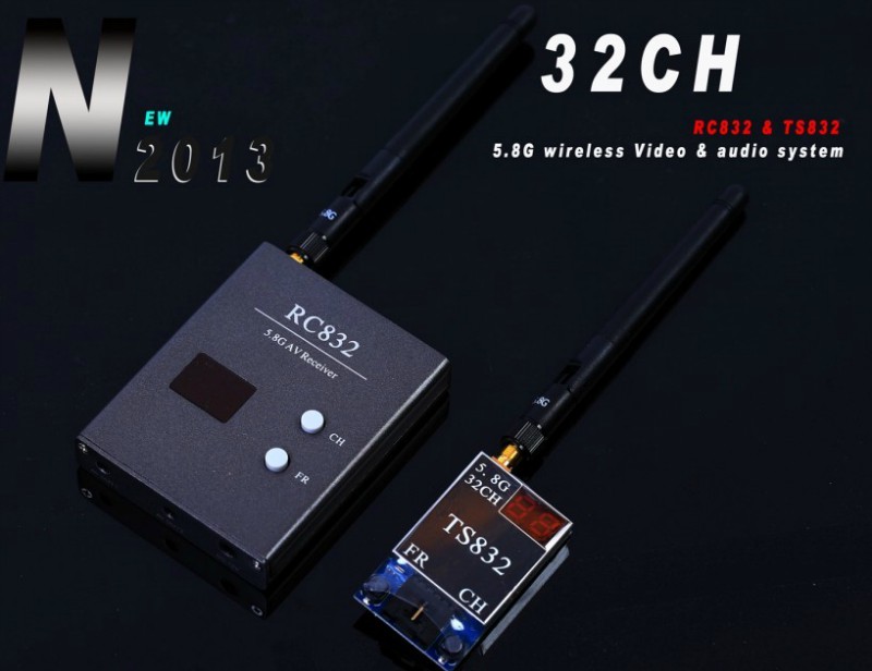 航拍5.8G图传收发器RC832+TS832