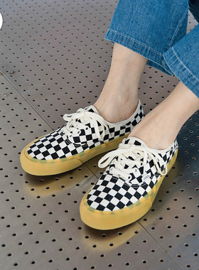 金小姐VANS正品Authentic SF黑白棋盘格男女鞋板鞋VN0A3MU642E