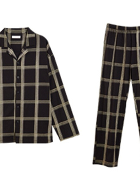 两件套 秋冬 男 睡衣 裤子 休闲 居家 纸样 自制衣服图纸  AF001