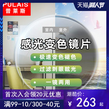 普莱斯1.61变色镜片1.56镜片近视轻薄树脂近视眼镜片防辐射镜片