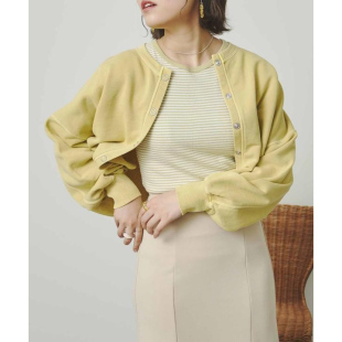 H22734 日本单 秋款森女宽松廓形百搭休闲短款卫衣 女款开衫外套