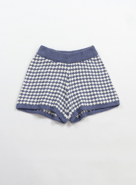 C42632 日本单 春款百搭松紧腰针织裤女款短裤