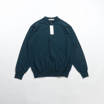 百搭翻领套头针织衫男士