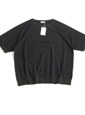 L521682 日本单 夏款森林系宽松百搭休闲纯棉圆领套头衫 女款